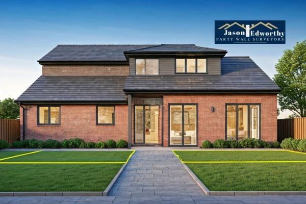 Home extension focusing on boundary line Bedworth