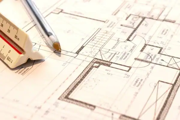 Image of architect Bedworth drawings